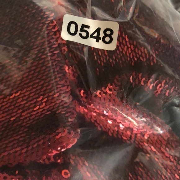 Retrofete Selena Dress Sequin Jacket Double Breasted Long Sleeve Red Size S - Picture 11 of 11